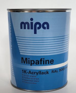 MIPA Mipafine 1K Akryllack AC Акриловая эмаль RAL 9005 1л черный матовый